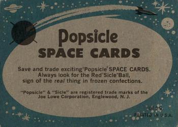 1963 Topps Astronaut Popsicle #10 Astronaut Alan Shepard Back