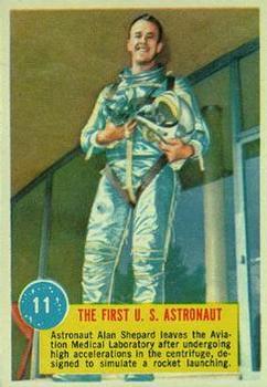 1963 Topps Astronaut Popsicle #11 The First US Astronaut Front