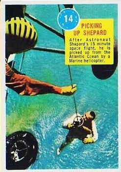1963 Topps Astronaut Popsicle #14 Picking Up Shepard Front