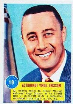 1963 Topps Astronaut Popsicle #18 Astronaut Virgil Grissom Front