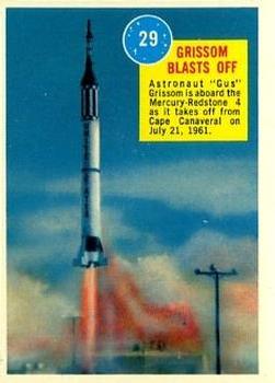 1963 Topps Astronaut Popsicle #29 Grissom Blasts Off Front