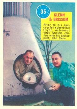 1963 Topps Astronaut Popsicle #35 Glenn & Grissom Front
