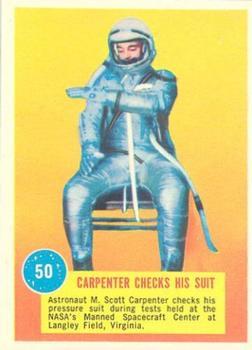 1963 Topps Astronaut Popsicle #50 Carpenter Checks His Suit Front