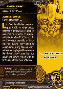 2013 Breygent Transformers Optimum #11 Bumblebee Back