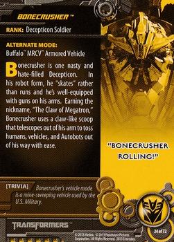 2013 Breygent Transformers Optimum #24 Bonecrusher Back