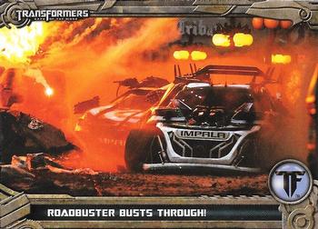2013 Breygent Transformers Optimum #72 Roadbuster Busts Through! Front