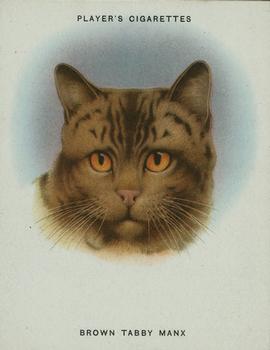 1936 Player's Cats #6 Brown Tabby Manx Front