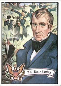 1972 Topps U.S. Presidents #9 William Henry Harrison Front