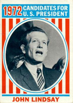 1972 Topps U.S. Presidents #39 John Lindsay Front