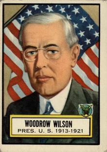 1952 Topps Look 'n See (R714-16) #2 Woodrow Wilson Front