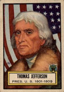 1952 Topps Look 'n See (R714-16) #3 Thomas Jefferson Front