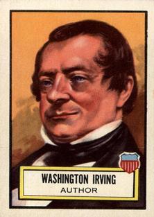 1952 Topps Look 'n See (R714-16) #18 Washington Irving Front
