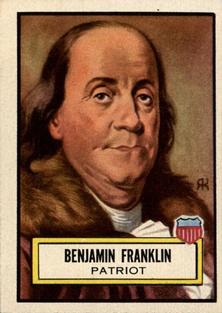 1952 Topps Look 'n See (R714-16) #21 Benjamin Franklin Front