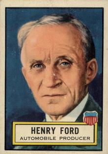 1952 Topps Look 'n See (R714-16) #31 Henry Ford Front