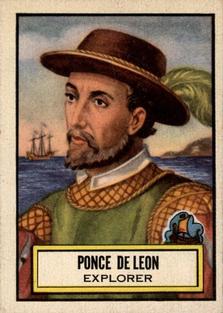 1952 Topps Look 'n See (R714-16) #49 Ponce De Leon Front