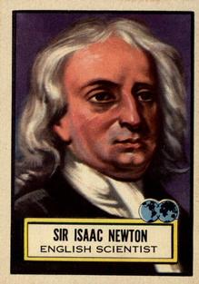 1952 Topps Look 'n See (R714-16) #68 Sir Isaac Newton Front