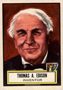 1952 Topps Look 'n See (R714-16) #71 Thomas A. Edison Front