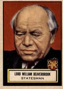 1952 Topps Look 'n See (R714-16) #100 Lord William Beaverbrook Front