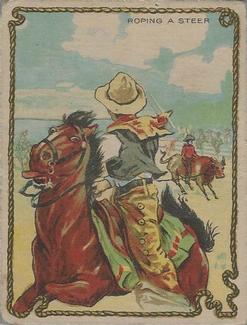 1930 Hamilton Gum Cowboy Series (V290) #2 Roping A Steer Front