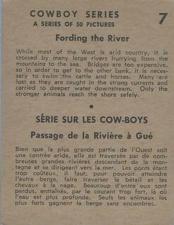 1930 Hamilton Gum Cowboy Series (V290) #7 Fording The River Back