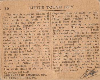 1938 Gumakers of America Frank Buck  (R55) #26 Little Tough Guy Back