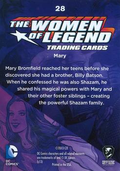 2013 Cryptozoic DC Comics: The Women of Legend #28 Mary Back