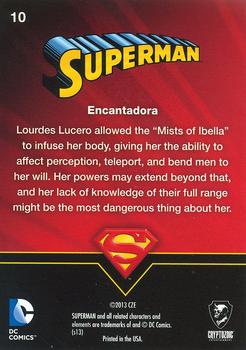 2013 Cryptozoic DC Comics Superman The Legend #10 Encantadora Back