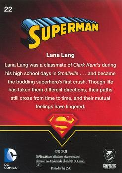 2013 Cryptozoic DC Comics Superman The Legend #22 Lana Lang Back