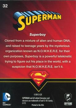 2013 Cryptozoic DC Comics Superman The Legend #32 Superboy Back