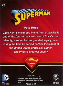 2013 Cryptozoic DC Comics Superman The Legend #39 Pete Ross Back