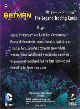 2013 Cryptozoic DC Comics Batman: The Legend #9 Batgirl Back