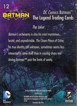 2013 Cryptozoic DC Comics Batman: The Legend #12 The Joker Back
