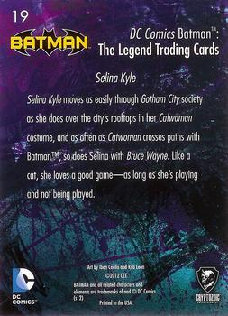 2013 Cryptozoic DC Comics Batman: The Legend #19 Selina Kyle Back