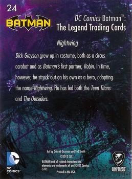 2013 Cryptozoic DC Comics Batman: The Legend #24 Nightwing Back