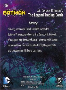 2013 Cryptozoic DC Comics Batman: The Legend #38 Batwing Back