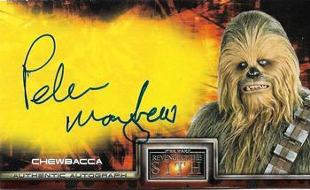 2005 Topps Revenge of the Sith Widevision - Autographs #NNO Peter Mayhew Front