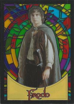 2006 Topps Lord of the Rings Evolution - Stained Glass #S4 Frodo Front
