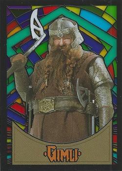 2006 Topps Lord of the Rings Evolution - Stained Glass #S6 Gimli Front