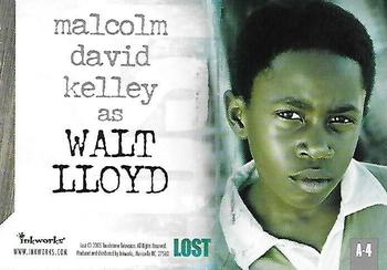 2005 Inkworks Lost Season One - Autographs #A-4 Malcolm David Kelley Back