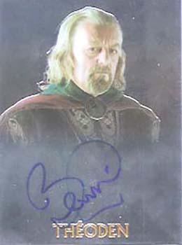 2004 Topps Chrome The Lord of the Rings Trilogy - Autographs #NNO Bernard Hill Front