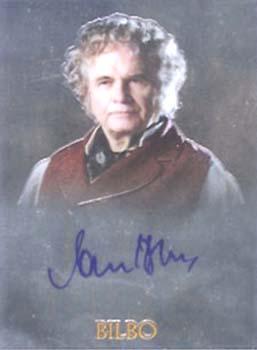 2004 Topps Chrome The Lord of the Rings Trilogy - Autographs #NNO Ian Holm Front