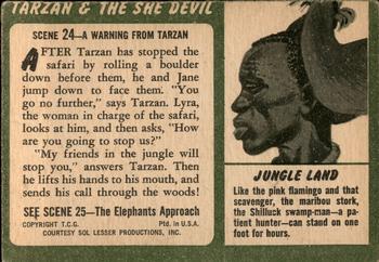 1953 Topps Tarzan & the She Devil (R714-21) #24 Tarzan's Ultimatum Back