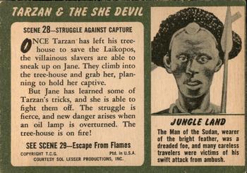 1953 Topps Tarzan & the She Devil (R714-21) #28 Struggle against Capture Back
