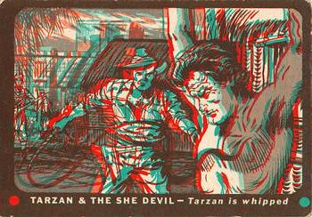 1953 Topps Tarzan & the She Devil (R714-21) #37 Tarzan Is Whipped Front