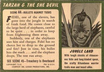 1953 Topps Tarzan & the She Devil (R714-21) #44 Bullets against Tusks Back