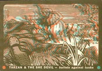 1953 Topps Tarzan & the She Devil (R714-21) #44 Bullets against Tusks Front