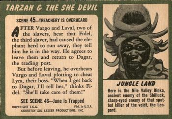 1953 Topps Tarzan & the She Devil (R714-21) #45 Treachery Is Overheard Back
