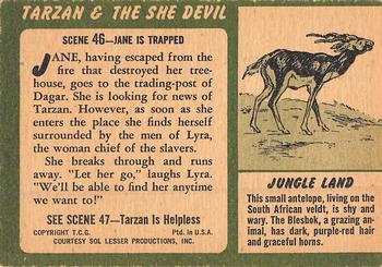1953 Topps Tarzan & the She Devil (R714-21) #46 Jane Is Trapped Back