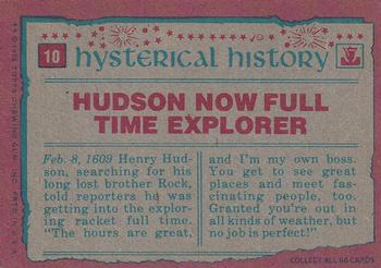 1976 Topps Hysterical History #10 Henry Hudson, Explorer Back