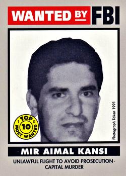 1993 Federal Wanted By FBI #10 Mir Aimal Kansi Front